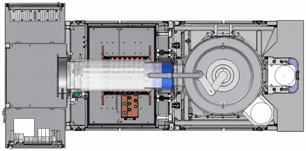 Skjematisk diagram av SiC-belagte halvmånekomponenter